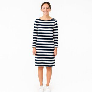 Hatley Striped Blue White Dress Size Large Nautical Preppy Coastal Style